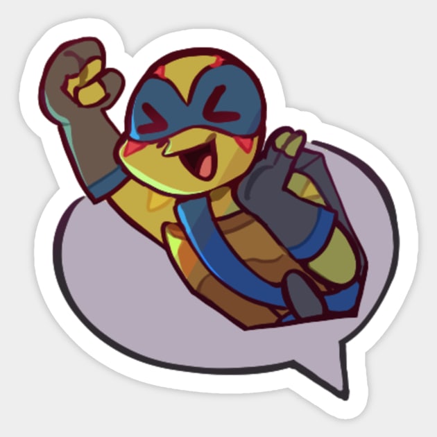 POV leo encourages you Sticker by lillastarr